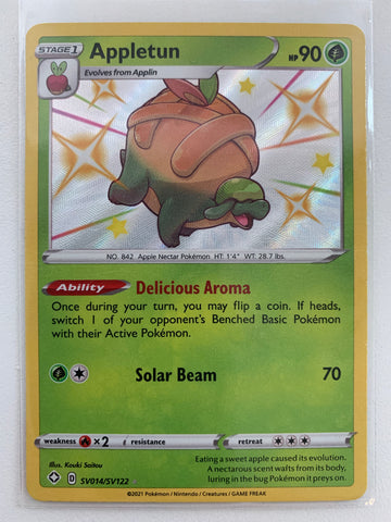 POKEMON SHINING FATES SHINY VAULT APPLETUN RARE HOLO - SV014/SV122