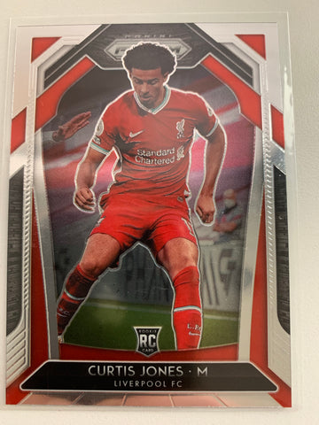 2020-2021 PANINI PRIZM EPL SOCCER #249 LIVERPOOL FC - CURTIS JONES PRIZM ROOKIE CARD