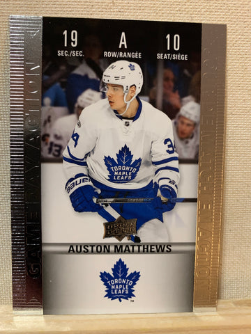 2019-20 TIM HORTONS HOCKEY #HGD-10 TORONTO MAPLE LEAFS - GAME DAY ACTION AUSTON MATTHEWS CARD RAW