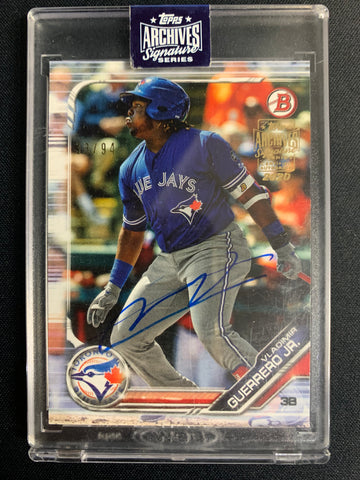 2020 TOPPS ARCHIVES SIGNATURES BASEBALL #BP-1 TORONTO BLUE JAYS - VLADIMIR GUERRERO ARCHIVES SIGNATURES AUTO NUMBERED 33/94