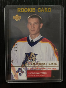 2002-03 UPPER DECK FOUNDATIONS #153 - JAY BOUWMEESTER ROOKIE CARD RAW