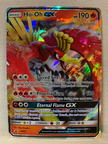 POKEMON HO OH GX BLACK STAR PROMO HOLO FOIL CARD SM57