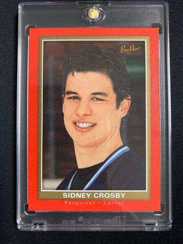 2005-06 UPPER DECK BEEHIVE HOCKEY #101 PITTSBURGH PENGUINS - SIDNEY CROSBY BEEHIVE RED ROOKIE CARD