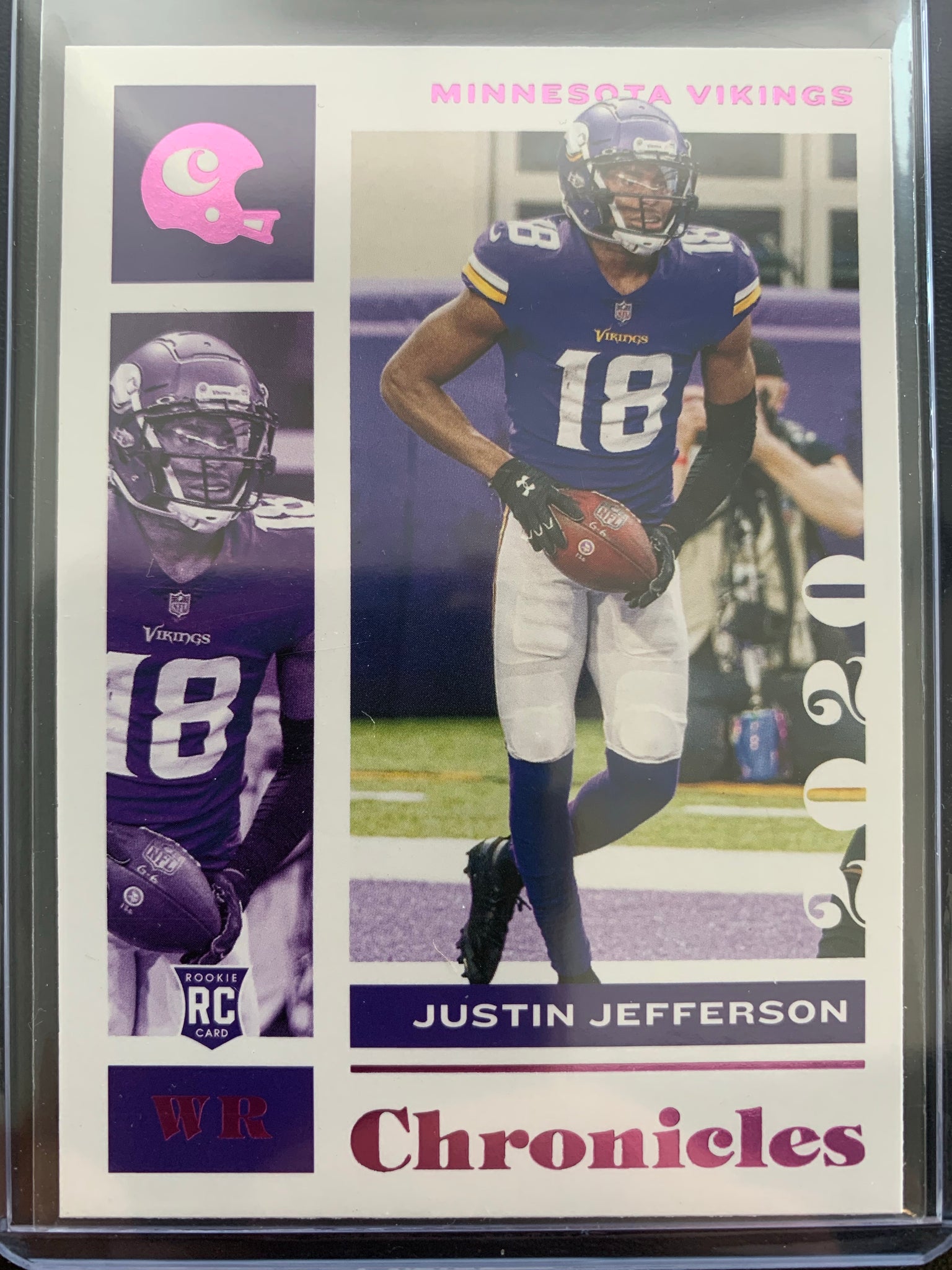 2020 PANINI CHRONICLES FOOTBALL #62 MINNESOTA VIKINGS - JUSTIN JEFFERSON ROOKIE CARD