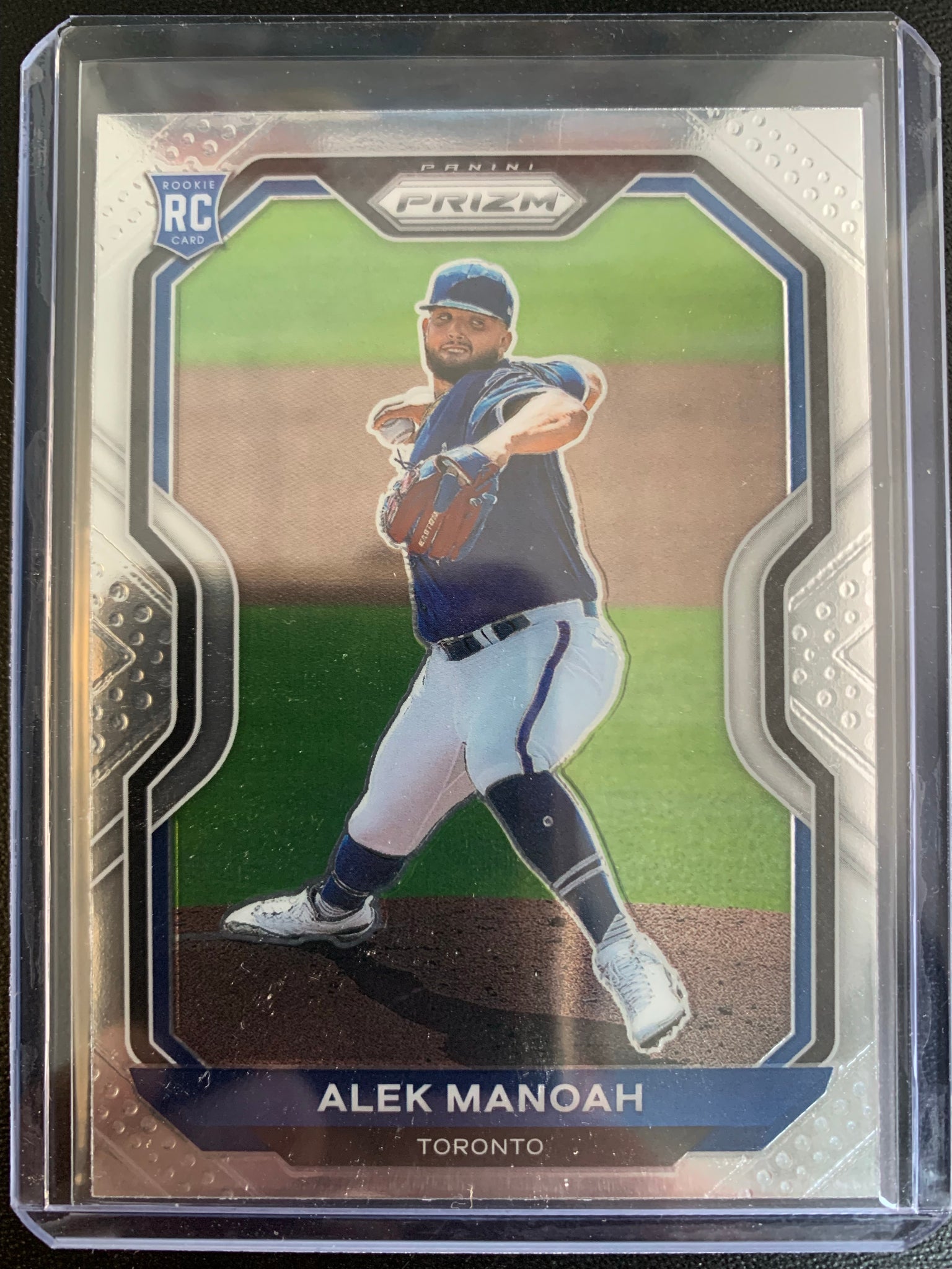 2021 PANINI PRIZM BASEBALL #94 TORONTO BLUE JAYS - ALEK MANOAH BASE ROOKIE CARD