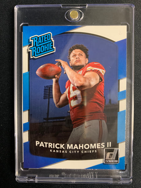 2017 PANINI DONRUSS FOOTBALL #327 KANSAS CITY CHIEFS - PATRICK MAHOMES RATED ROOKIE CARD - MINT!
