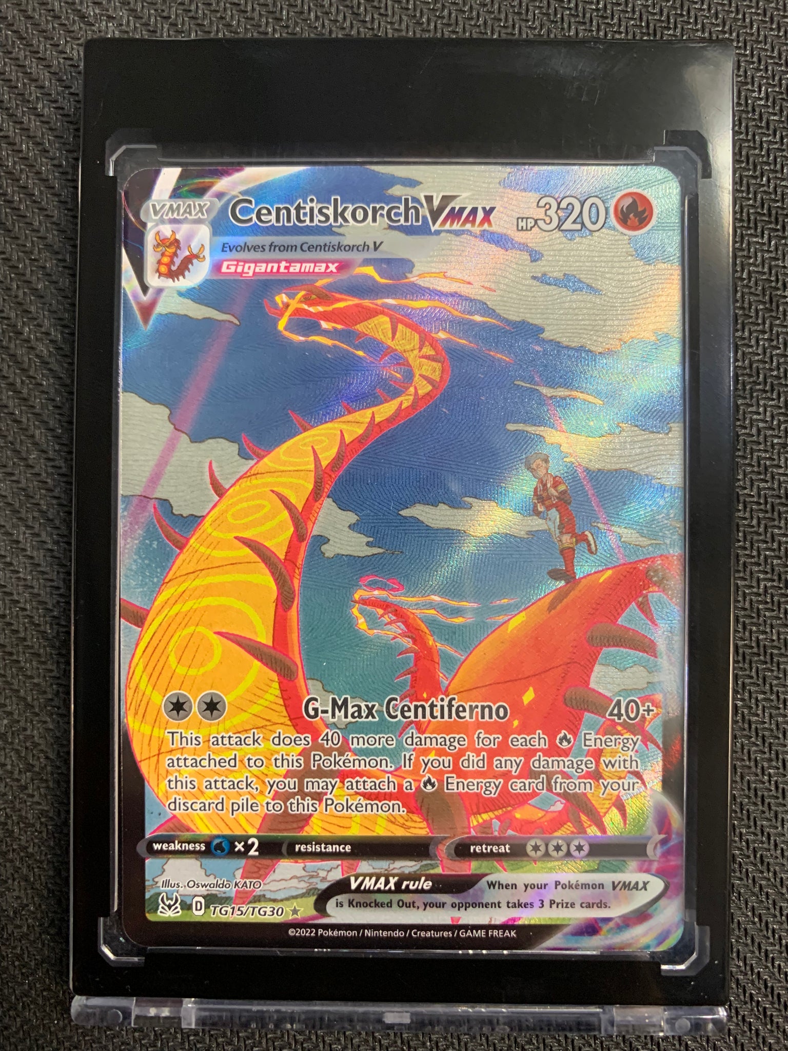 POKEMON SW&SH LOST ORIGIN -CENTISKORCH VMAX FULL ART RARE TRAINER GALLERY TG15/TG30