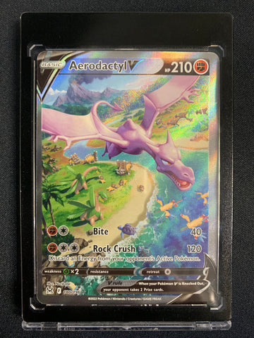 2022 POKEMON LOST ORIGIN AERODACTYL V ALTERNATE FULL ART #180/196 - PACK FRESH !