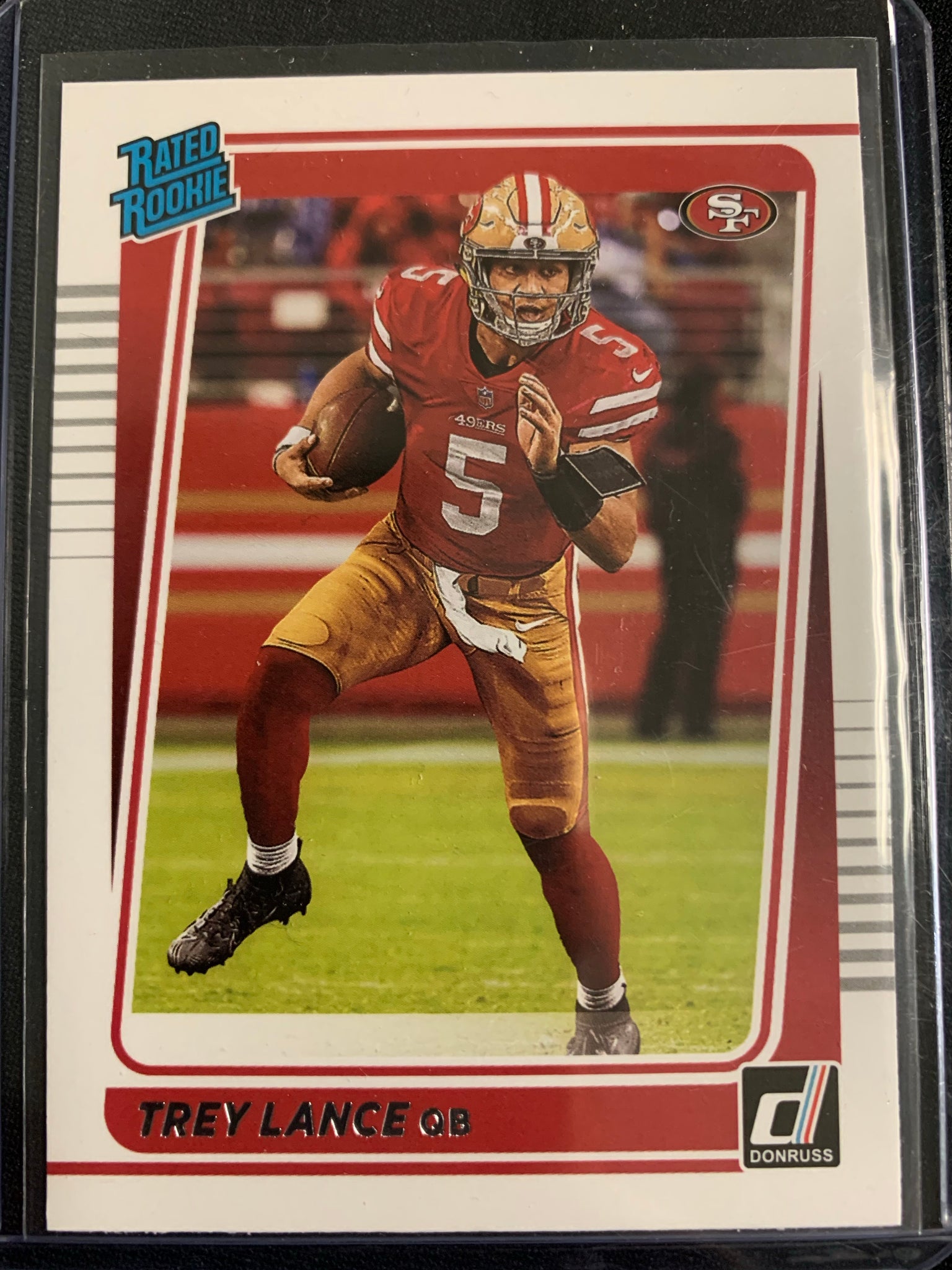 2021 PANINI DONRUSS FOOTBALL #254 SAN FRANCISCO 49ERS - TREY LANCE RATED ROOKIE