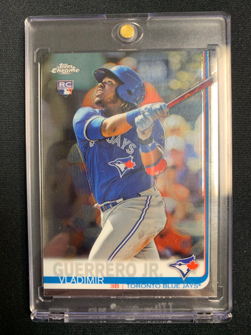 2019 TOPPS CHROME BASEBALL #201 TORONTO BLUE JAYS - VLADIMIR GUERRERO ROOKIE CARD