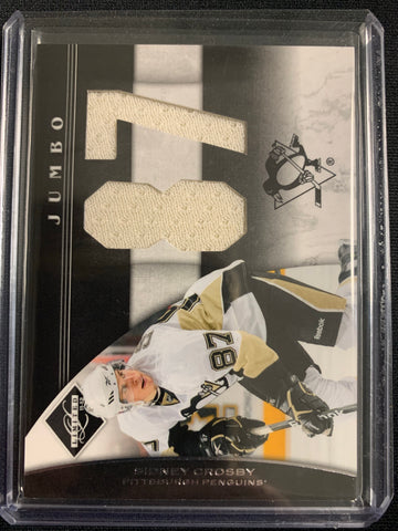 2011 PANINI LIMITED HOCKEY #5 PITTSBURGH PENGUINS - SIDNEY CROSBY JUMBO JERSEY GAME USED NUMBERED 09/49