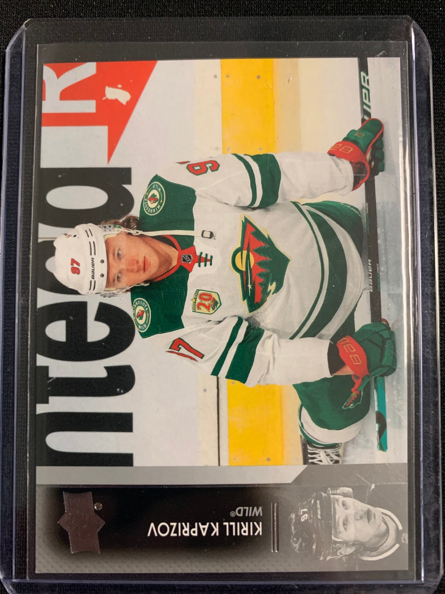 2021-22 Upper Deck Series One #90 Kirill Kaprizov Minnesota Wild Official  NHL Hockey Card in Raw (NM or Better) Condition