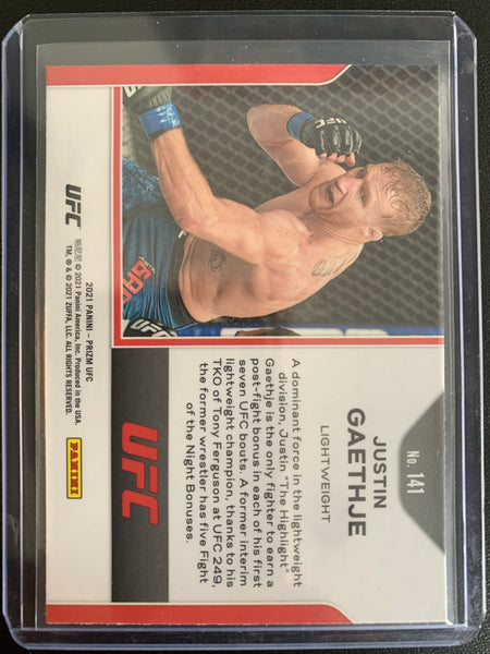 2021 PANINI PRIZM UFC # 141 - JUSTIN GAETHJE PRIZM