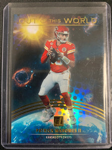 2021 PANINI DONRUSS FOOTBALL #OTW-PMA KANSAS CITY CHIEFS - PATRICK MAHOMES "OUT OF THIS WORLD" INSERT