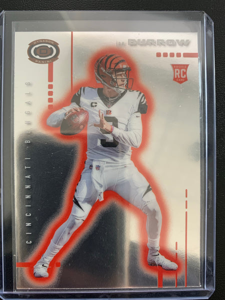 2020 PANINI CHRONICLES DYNAGON FOOTBALL #D-1 CINCINNATI BENGALS - JOE BURROW ROOKIE CARD