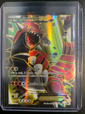 POKEMON PRIMAL CLASH GROUDON EX HOLO RARE FULL ART - 150/160 - PACK FRESH CONDITION