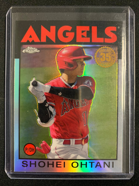 2021 TOPPS BASEBALL #86BC-9 LOS ANGELES ANGELS - SHOHEI OHTANI CHROME 35TH ANNIVERSARY CARD