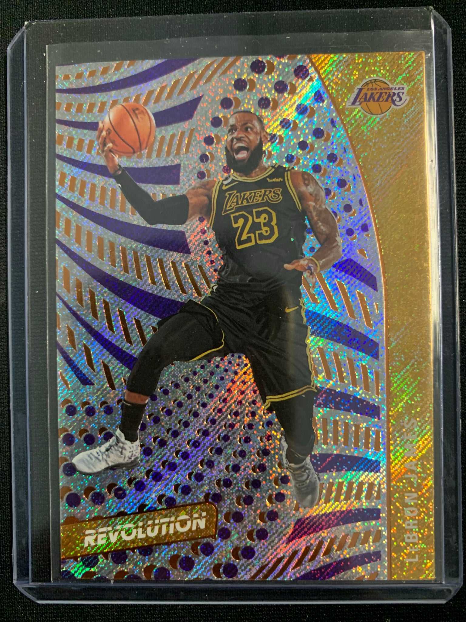 2020-2021 PANINI REVOLUTION NBA BASKETBALL #74 LOS ANGELES LAKERS - LEBRON JAMES BASE CARD