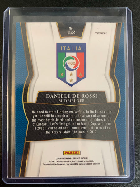 2017-2018 PANINI SELECT SOCCER #152 - ITALIA - DANIELLE DE ROSSI SILVER PRIZM