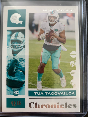 2020 PANINI CHRONICLES FOOTBALL #60 MIAMI DOLPHINS - TUA TAGOVAILOA ROOKIE CARD