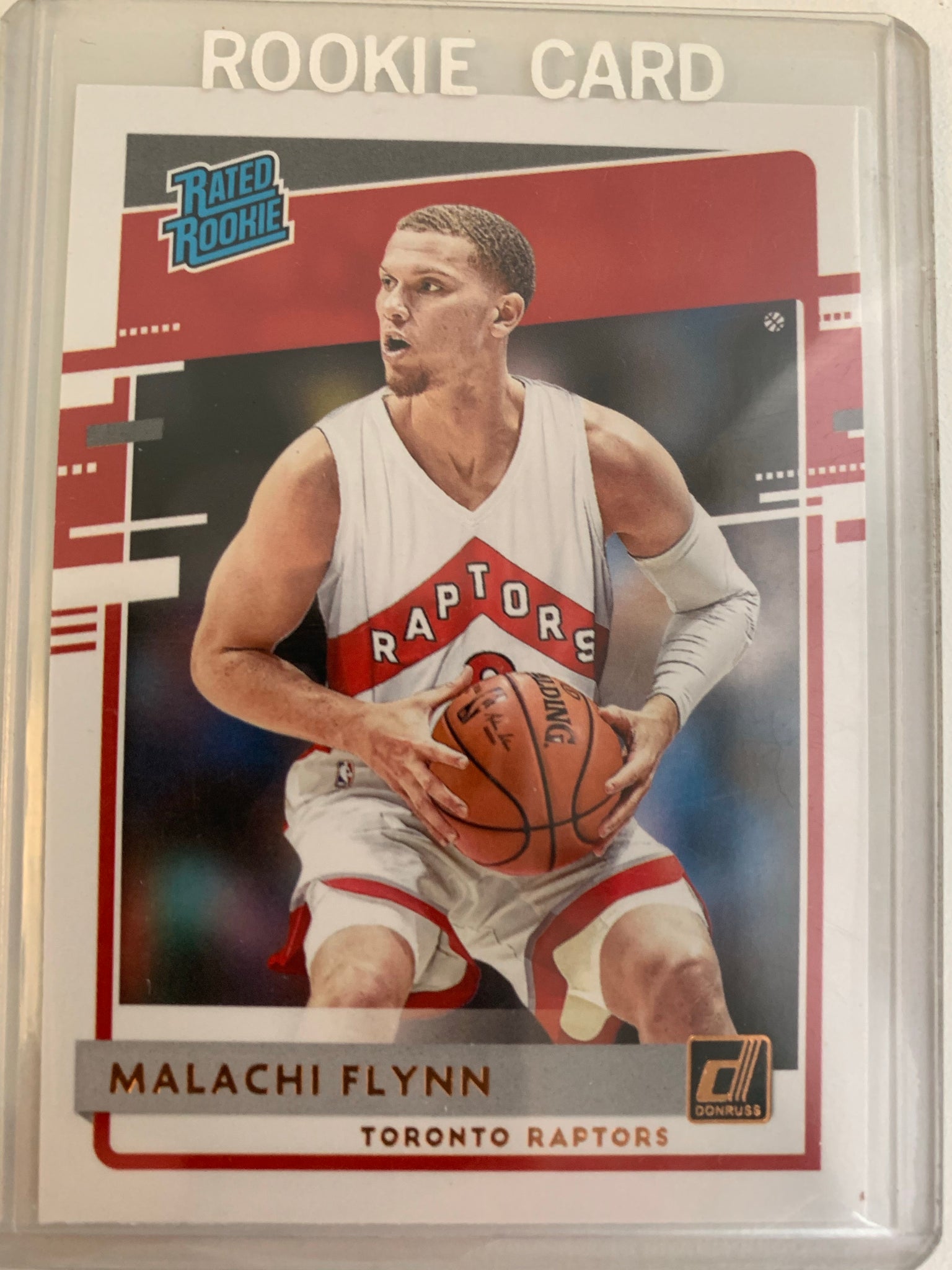 2020-2021 PANINI DONRUSS NBA BASKETBALL #215 TORONTO RAPTORS - MALACHI FLYNN DONRUSS RATED ROOKIE CARD