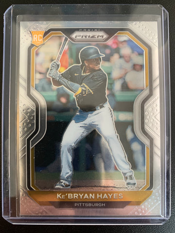 2021 PANINI PRIZM BASEBALL #113 PITTSBURGH PIRATES - KE'BRYAN HAYES PRIZM ROOKIE CARD