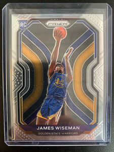 2020-2021 PANINI PRIZM NBA BASKETBALL #268 GOLDEN STATE WARRIORS - JAMES WISEMAN PRIZM BASE ROOKIE CARD