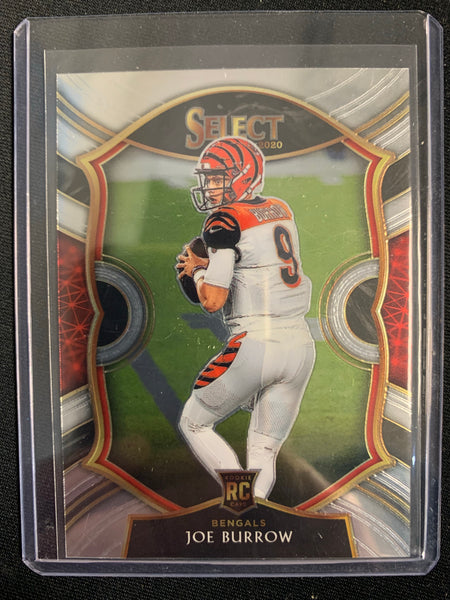 2020 PANINI SELECT FOOTBALL #46 CINCINNATI BENGALS - JOE BURROW ROOKIE CARD CONCOURSE LEVEL