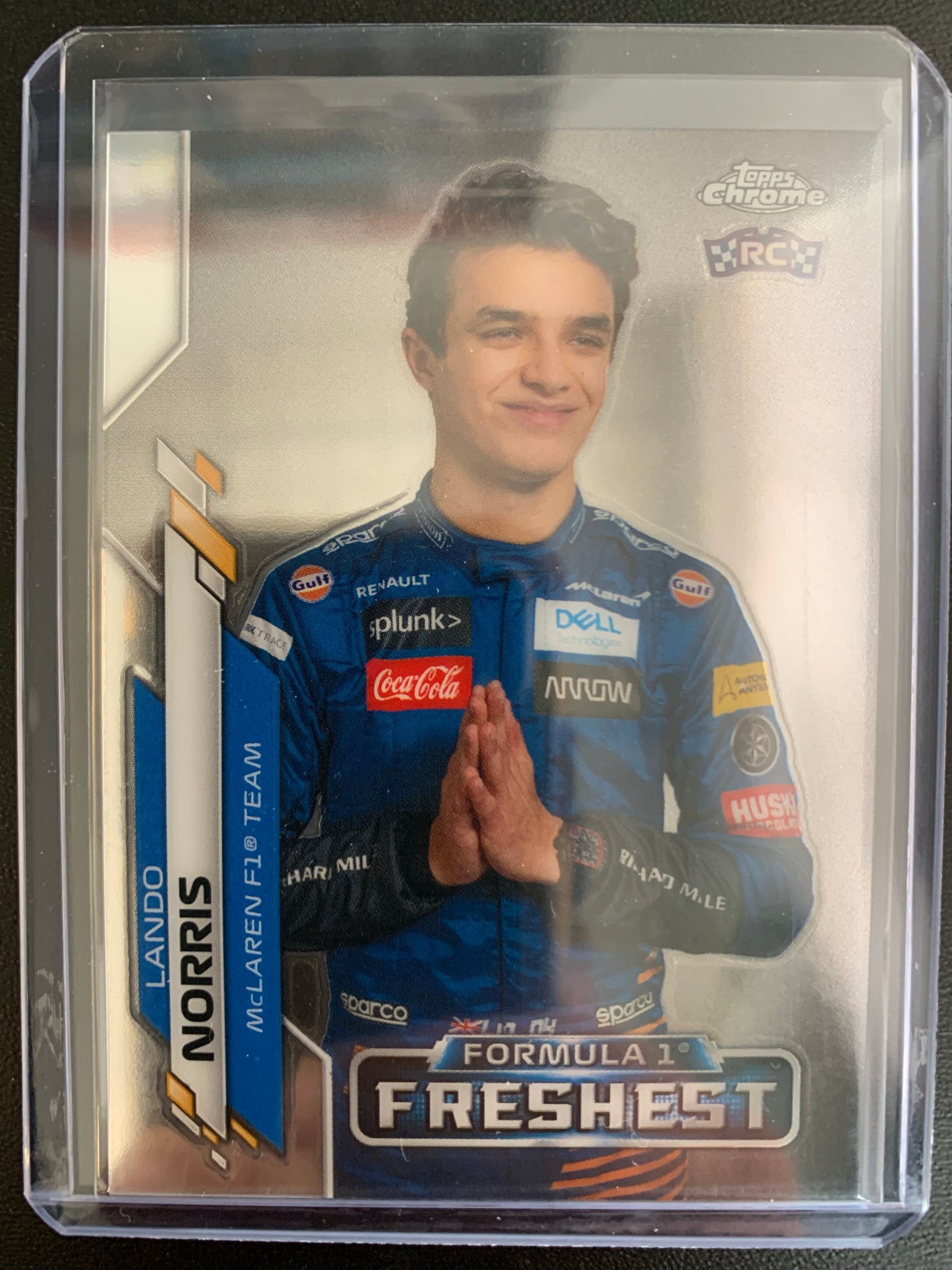 2020 TOPPS CHROME FORMULA 1 RACING #199 - LANDO NORRIS CHROME FORMULA 1 FRESHEST ROOKIE CARD