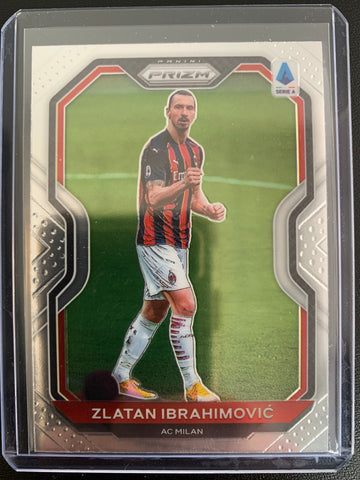 2020-2021 PANINI CHRONICLES PRIZM SOCCER #25 - ZLATAN IBRAHIMOVIC PRIZM CARD
