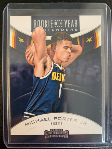 2018-19 PANINI CONTENDERS BASKETBALL #5 DENVER NUGGETS - MICHAEL PORTER JR ROOKIE OF THE YEAR CONTENDERS
