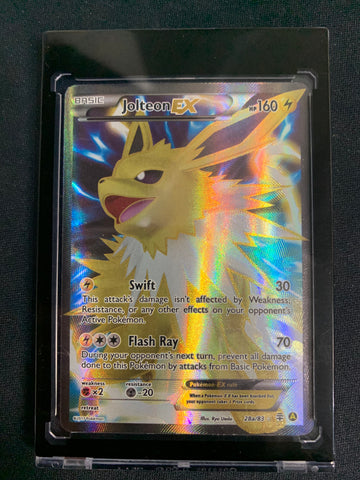 2017 POKEMON MEGA POWERS COLLECTION XY GENERATIONS - JOLTEON EX FULL ART #28a/83 - NM