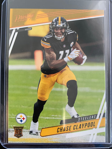 2020 PANINI CHRONICLES PRESTIGE FOOTBALL #322 PITTSBURGH STEELERS - CHASE CLAYPOOL ROOKIE CARD