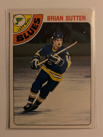 1978-79 O-PEE-CHEE HOCKEY #319 ST. LOUIS BLUES - BRIAN SUTTER ROOKIE CARD RAW