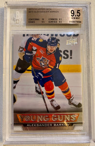 2013-14 UPPER DECK HOCKEY #470 FLORIDA PANTHERS - ALEKSANDER BARKOV ROOKIE CARD GRADED BGS 9.5 GEM MINT