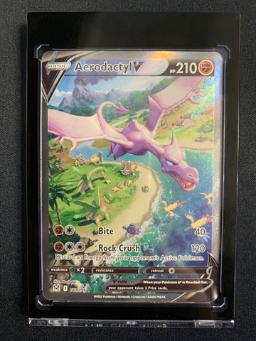 2022 POKEMON LOST ORIGIN AERODACTYL V ALTERNATE FULL ART #180/196 - PACK FRESH !