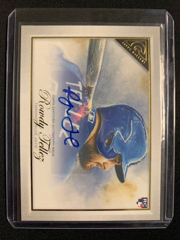 2019 TOPPS GALLERY BASEBALL #18 TORONTO BLUE JAYS - ROWDY TELLEZ AUTOGRAPHED ROOKIE CARD