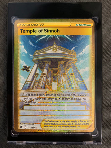 2022 POKEMON SW&SH ASTRAL RADIANCE - TEMPLE OF SINNOH GOLD SECRET RARE # 214/189 - PACK FRESH!