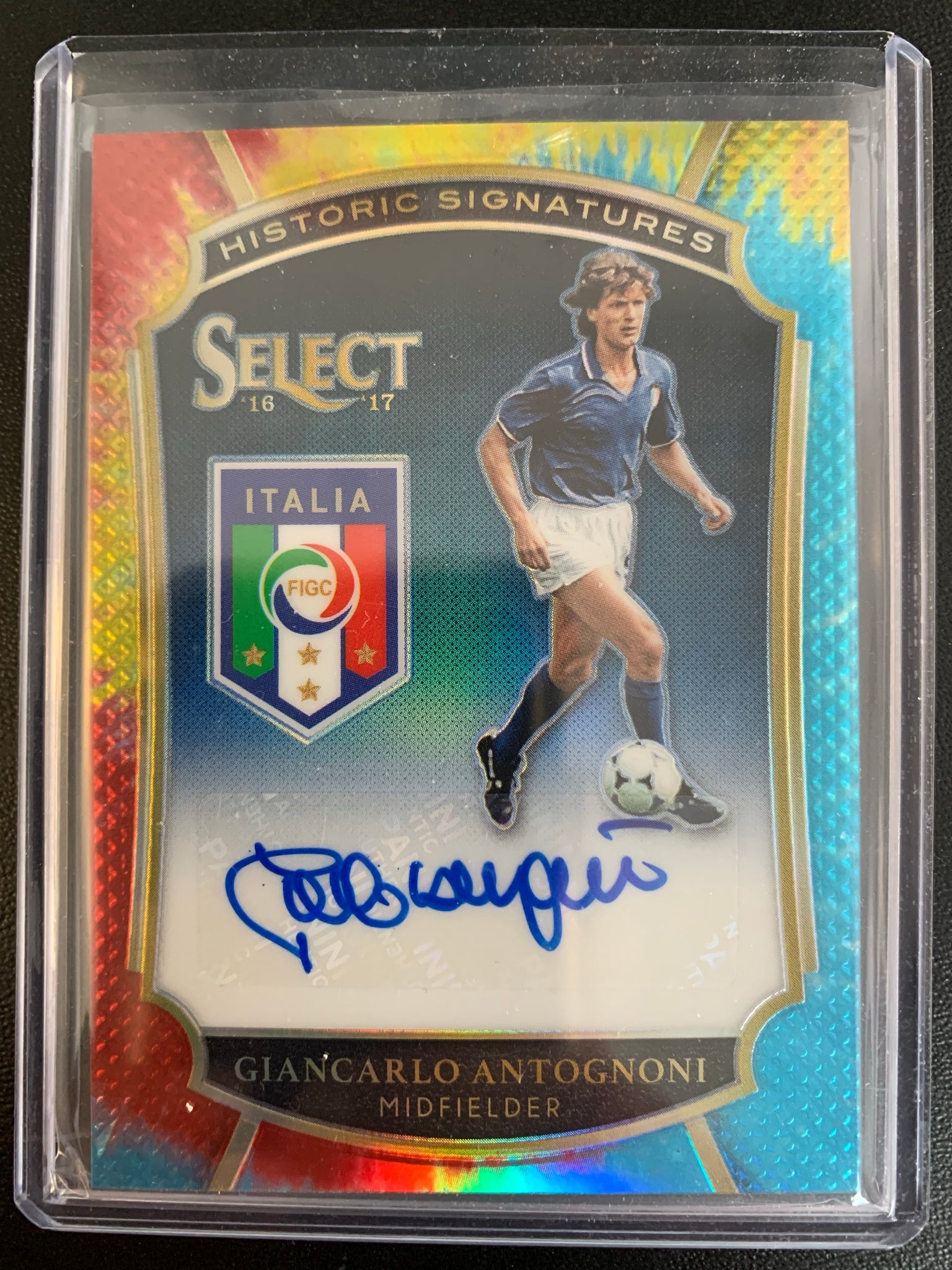 2016-2017 PANINI SELECT SOCCER #HS-GA - ITALIA - GIANCARLO ANTOGNONI HISTORIC SIGNATURES AUTOGRAPH NUMBERED 04/30