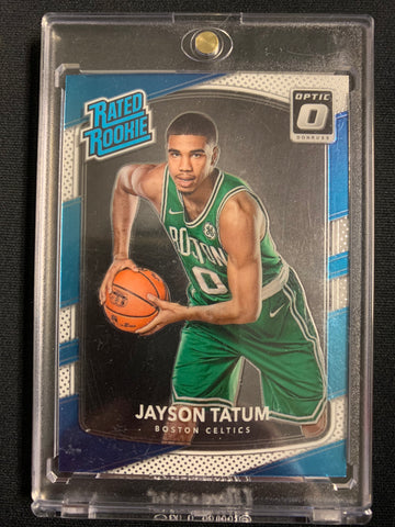 2017-18 PANINI DONRUSS OPTIC NBA BASKETBALL #198 BOSTON CELTICS - JAYSON TATUM OPTIC RATED ROOKIE