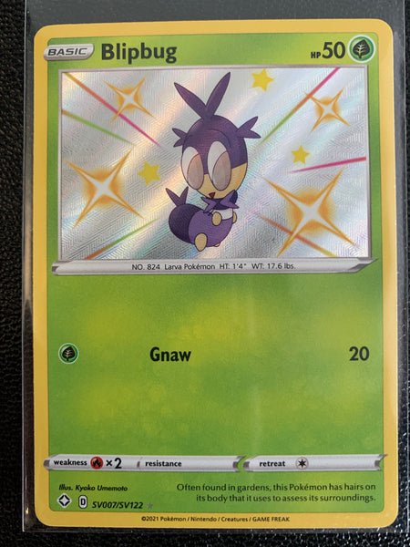 POKEMON SHINING FATES SHINY VAULT - SHINY HOLO RARE BLIPBUG SV007/SV122