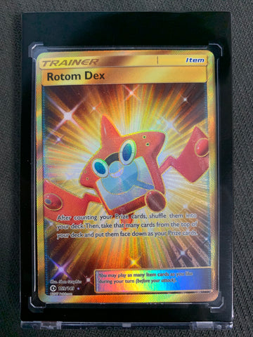 2017 POKEMON SUN & MOON BASE SET - ROTOM DEX GOLD SECRET RARE 159/149 - PACK FRESH!