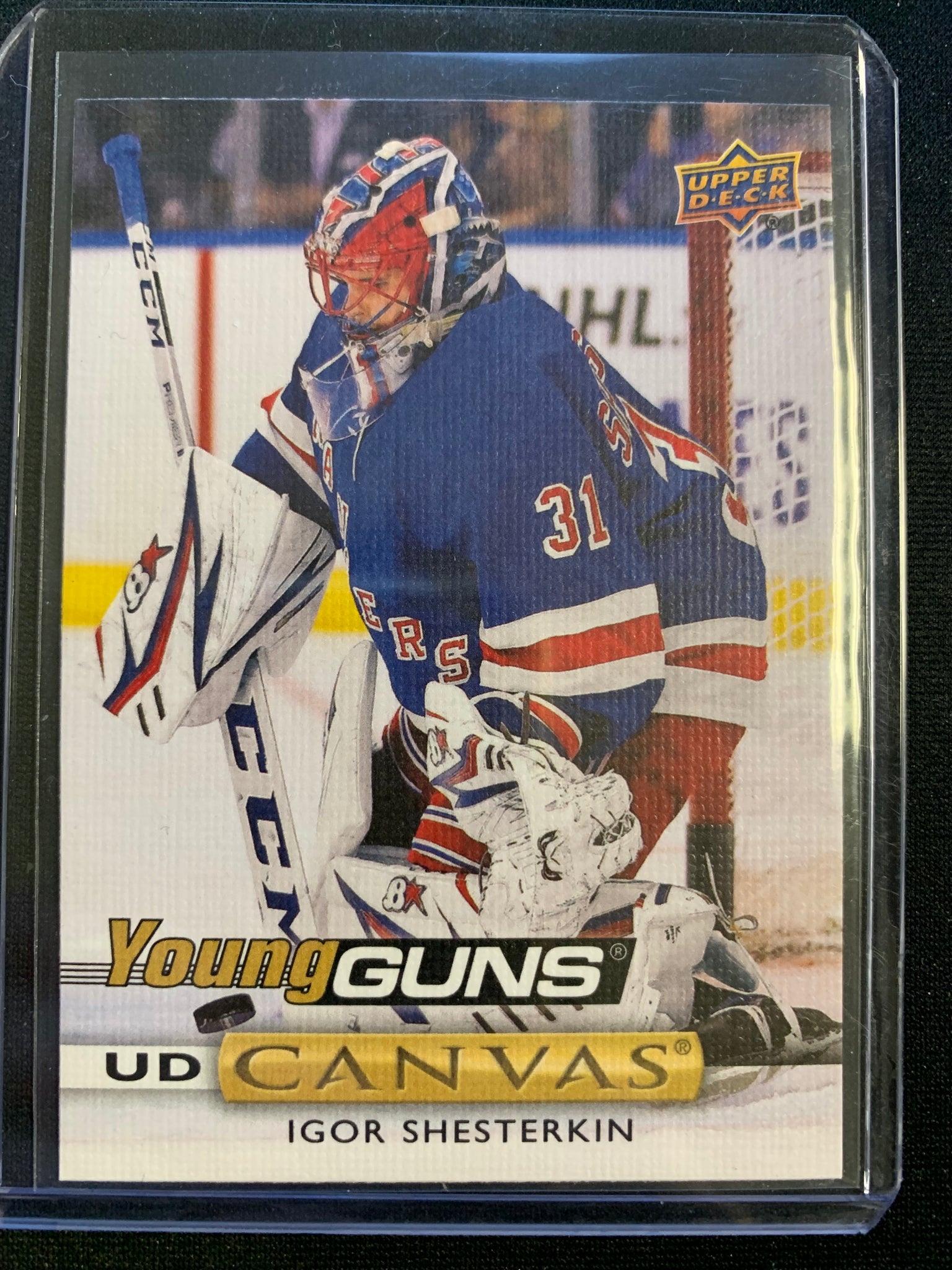 2019-20 UPPER DECK HOCKEY #C214 NEW YORK RANGERS - IGOR SHESTERKIN YOUNG GUNS CANVAS ROOKIE CARD