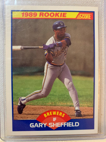 1989-90 SCORE BASEBALL #625 - GARY SHEFFIELD ROOKIE CARD RAW