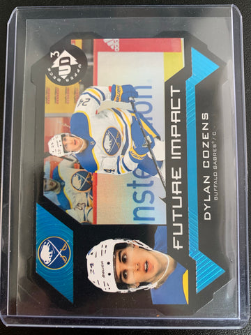 2020-21 UPPER DECK EXTENDED HOCKEY #UD3-47 BUFFALO SABRES - DYLAN COZENS UD3 FUTURE IMPACT ROOKIE CARD NUMBERED 0503/1000