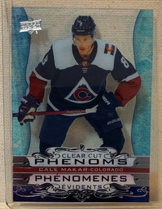 2020-21 TIM HORTONS HOCKEY #CC-6 COLORADO AVALANCHE - CLEAR CUT PHENOMS CALE MAKAR CARD RAW