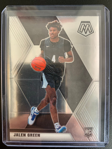 2021 PANINI CHRONICLES DRAFT PICKS BASKETBALL #254 HOUSTON ROCKETS - JALEN GREEN CHRONICLES MOSAIC ROOKIE CARD