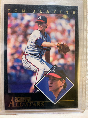 1992-93 FLEER BASEBALL #6 OF 24 - TOM GLAVINE FLEER ALL-STARS CARD RAW