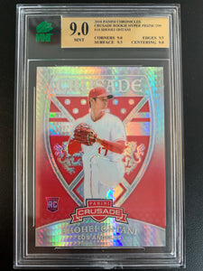 2018 PANINI CHRONICLES BASEBALL #14 LOS ANGELES ANGELS - SHOHEI OHTANI CRUSADE HYPER PRIZM ROOKIE CARD GRADED MNT 9.0 MINT NUMBERED 020/299
