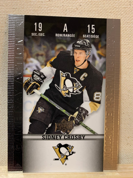 2019-20 TIM HORTONS HOCKEY #HGD-15 PITTSBURGH PENGUINS - GAME DAY ACTION SIDNEY CROSBY CARD RAW